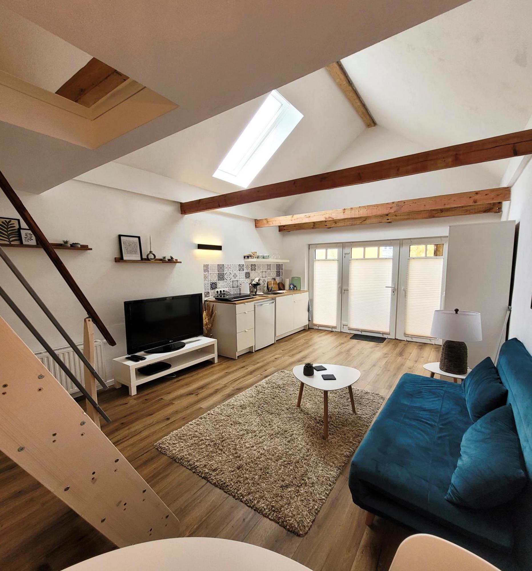 Modernes 1-Zimmer-Apartment Mit Galerie-Schlafkoje Im Skandinavischen Stil Ostenfeld  Exterior foto